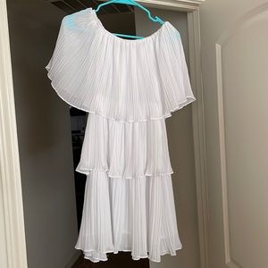 White off the shoulder dress